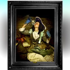 26 x 32 Canvas “the air is not enough” perfect condition